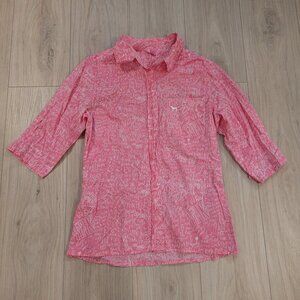 PINK | Victoria's Secret Button-Up Cotton Sleep Shirt | Sz. M